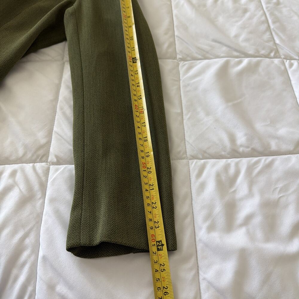 Jones Wear Olive Green Suit Blazer/Jacket Lined Stylish Size 12 - Picture 9 of 14